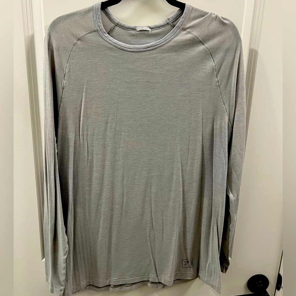 Gymshark Retake Seamless Long Sleeve T-Shirt / Gray / M